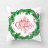 Merry Christmas Printed White Putetrekk Christmas Style Putetrekk Hjem Sofa Dekor Putetrekk