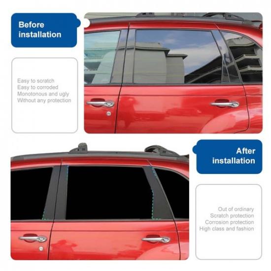 Kohlefaser Fenster B-Säulen Verkleidung Aufkleber für Chrysler PT Cruiser 05+