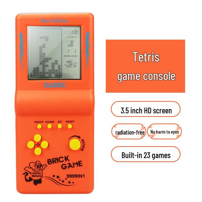 Retro Classic Handheld Tetris Game Console for Kids - Nostalgic Gift Toy