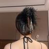 Black Feather Tassel 13Cm Claw Clip Women Hair Accessories For The Back Of The Head