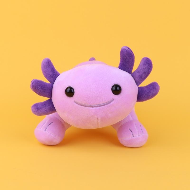 Cute Axolotl Plush Toy, Soft Short‑Furred Salamander Stuffed Doll 12cm For Gift Decoration