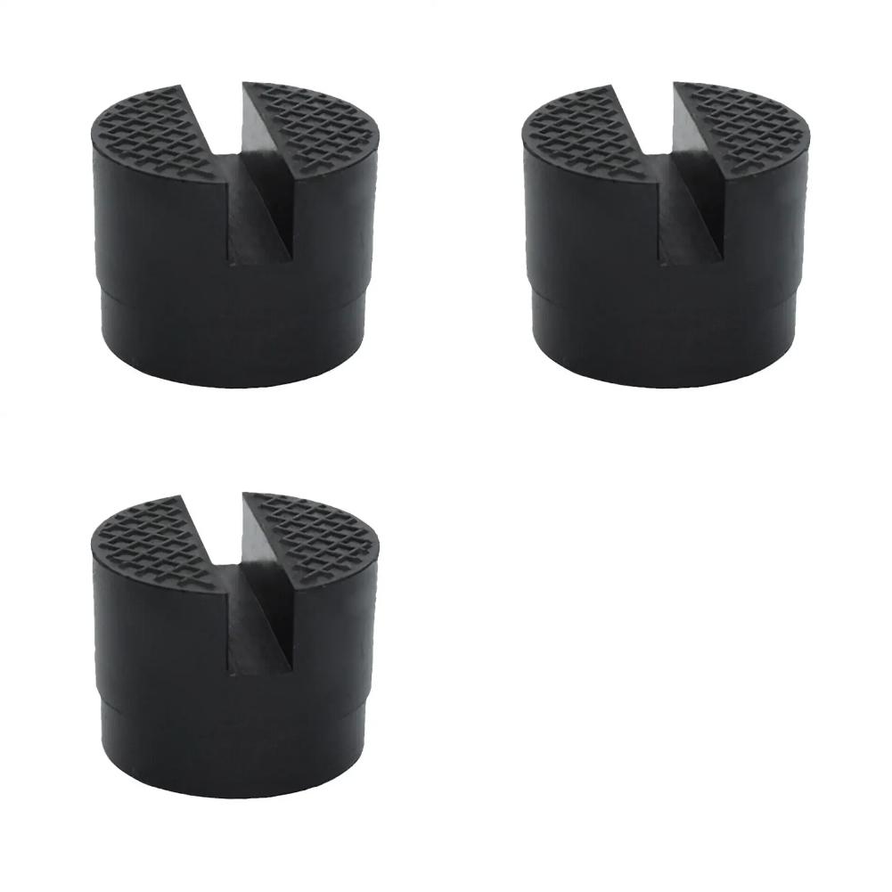 Universal Car Lift Jack Stand Rubber Pads Frame Protector Accesscries Repair Slotted Car Jack Adapter Pads Rubber Floor Car T7B7