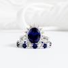 Sapphire Ring, Niche Ladies Ring Internet Celebrity Jewelry AVE