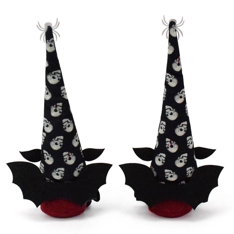 Scary Gnomes Figurine With Skull Design Halloween Party Decoration User Friendly Durable Fabric Home Festival Display