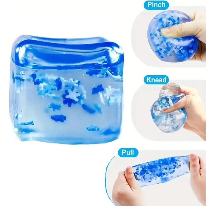 Stress Cube Squishy Fidget Toys For Relaxation High Density Gel Filled Fidgets For Classroom Sensory Calming Toys For Kids Adult
