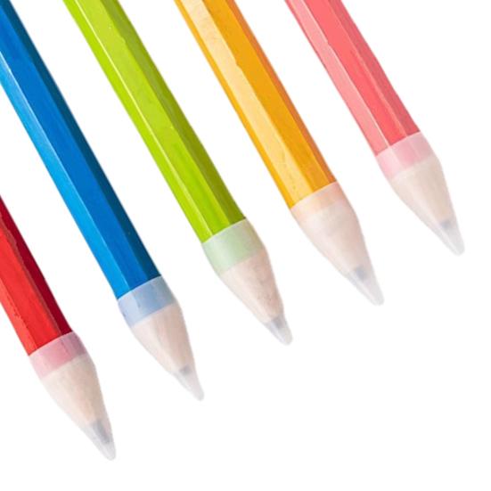 Giant Colored Pencil with Eraser 34cm Wooden Novelty Prop for Decor Photo Shoot Advertising Gift Creative Desk Ornament Unique Present for Artists