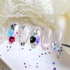 1 Box Round Glitter Nail Art Sequins 12 Grids Assorted Color Holographic Nail Charm Foils DIY Nail Design Crafts Manicure Decoration Accessories