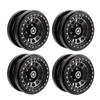 4 PCS RC Vehicle Wheels Rims 2.9in 12 Hole Aluminum Alloy RC Model Car Non Stick Metal Wheel Hub for 1 6 AXAIL SCX6