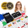 The World Game Geography Card Game Educational Board Game for and Adults Fun Educational Gift for Teenagers - - Kids, Families, - (English Version)