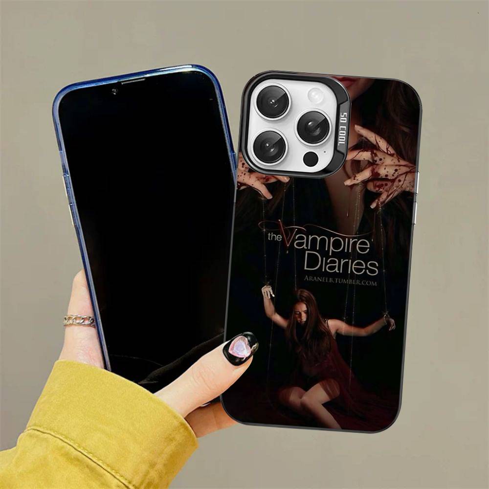 T-The V-Vampire Diaries Movie Phone Case For iPhone 16 15 14 13 12 11 Pro Max 17 Plus Colorful Cover