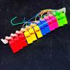 24Pcs Colorful Plastic Whistles with Lanyards for Party Favors, Sports & Emergency Supplies
