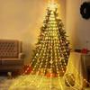 Flowing Waterfall LED String Lights - USB-Powered, Copper Wire, Multicolor, Christmas Decoration
