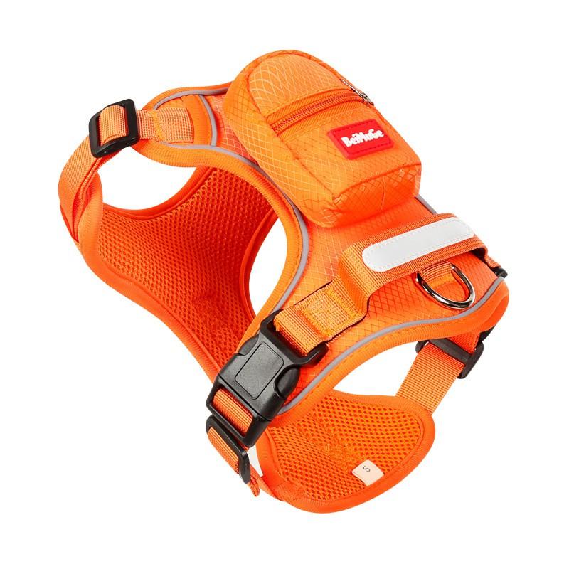 Adjustable Reflective Dog Harness With Leash Medium To Large Breeds Non-Stretch Oxford Fabric Chest Vest