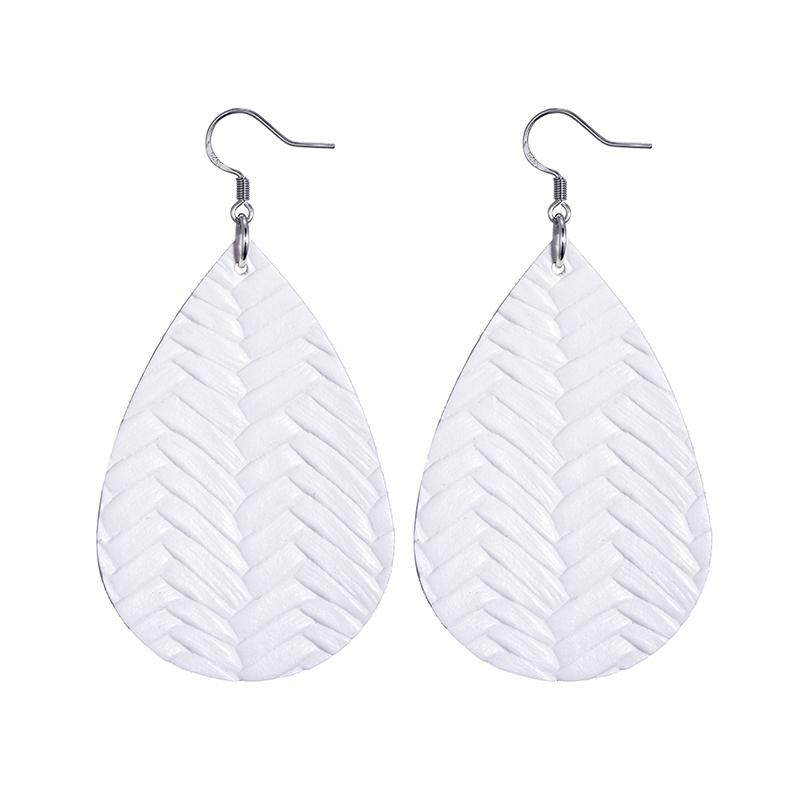 Fashion 29 Colors Teardrop Leather Earrings Lightweight Drop Earings Zircon Antique Dangle Earrings For Women Gifts Wholesale