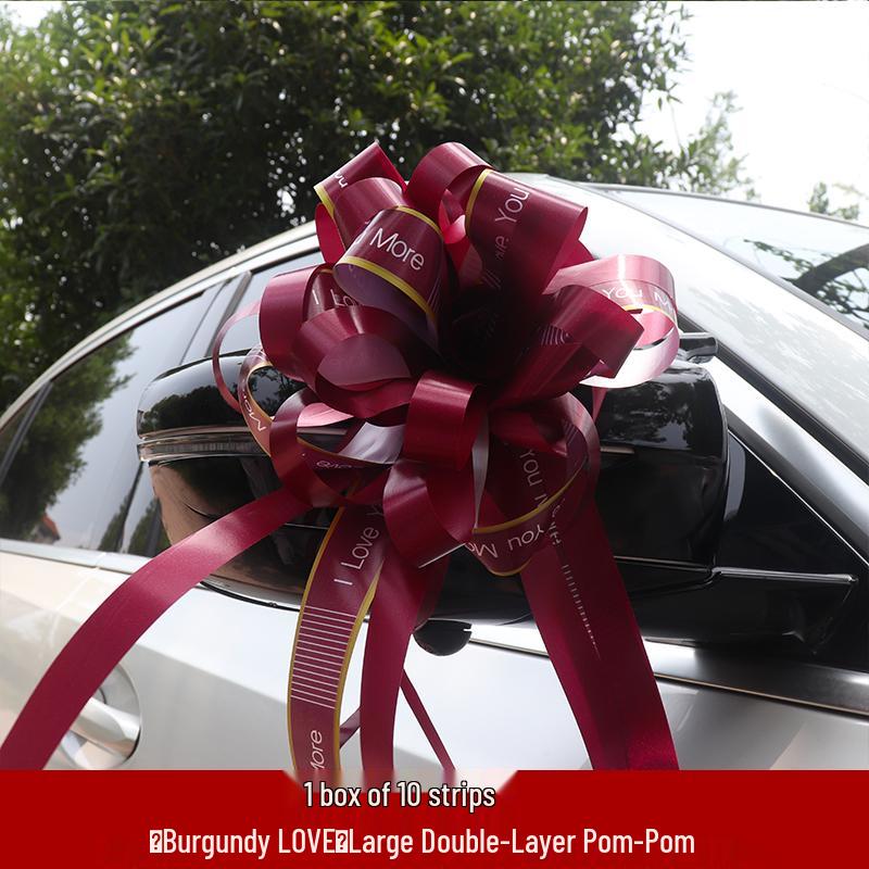 Large Wedding Car Ribbon Decoration for Bridal Team
