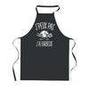 Kitchen Apron - PLANETEE - I Can't Barbecue - Black - Polyester 90x60 Cm - France Printing