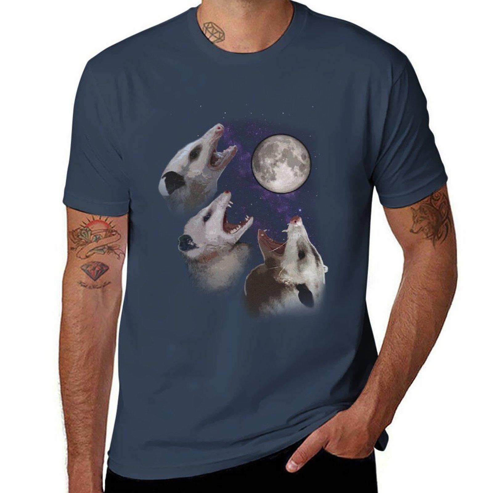 Possums howling at the moon TShirt UV Protection Outdoor Tee Shirt S