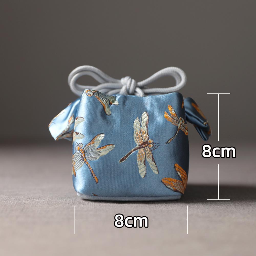 Travel Bag Storage Pouch Tea Set Teapot Cup Bag Japanese Style Multifunctional Portable Drawstring Tea Ceremony Accessories New
