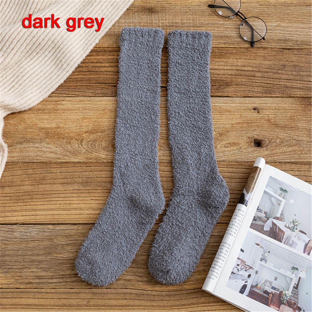 Fashion Men Women Thick Soft Winter Warm Coral Velvet Socks Fluffy Cosy Sleep Socks Bed Floor