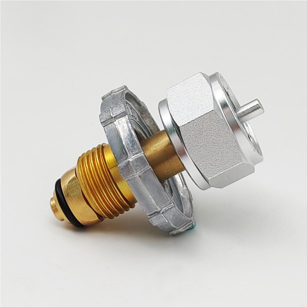 Gas Stove Connector Tank Head Adapter Portable Propane Tank Adapter Copper Camping Bottle Propane Transfer Nozzle for BBQ Picnic