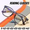 Men Women Fashion High Definition Reading Glasses Fashionable Floral Frame High Definition Anti Blue Light Presbyopia Glasses