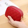 New Double Layer Coin Purse Zipper Multifunctional Key Bag Portable PU Small Handbag