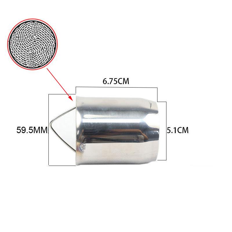 

51mm 60mm Inlet Motorcycle Exhaust Muffler DB Killer Moveable DB Killer Silencer Noise Sound Eliminator Stainless Steel 60mm
