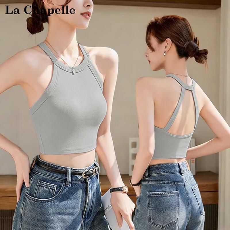 Women s Padded Halter Neck Crop Top