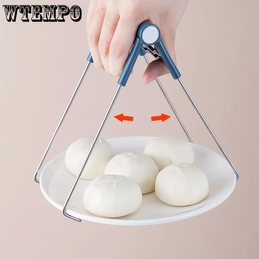 1 tk silikoonkäepidemega köögitangid: Põlemisvastane klamber kuumade kausside, pottide, taldrikute ja muu jaoks!