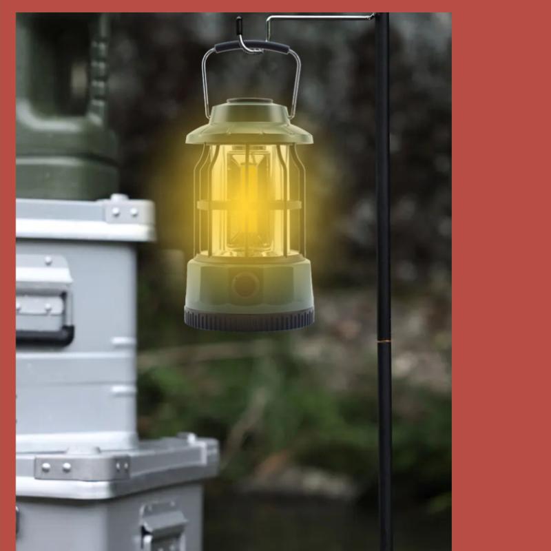 New Camping Light Outdoor Camping Light Tent Light Portable Horse Light Retro Rechargeable Camping Light