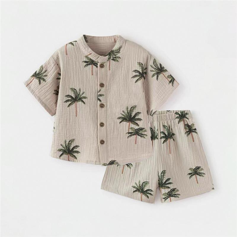 

2 шт. Летняя детская одежда из органического хлопка, милая футболка с принтом с коротким рукавом + шорты, костюм для малышей 73