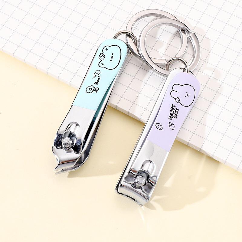 Cartoon Nail Clippers & Ear Spoon Set: Cute Manicure & Pedicure Tools for Students and Girls