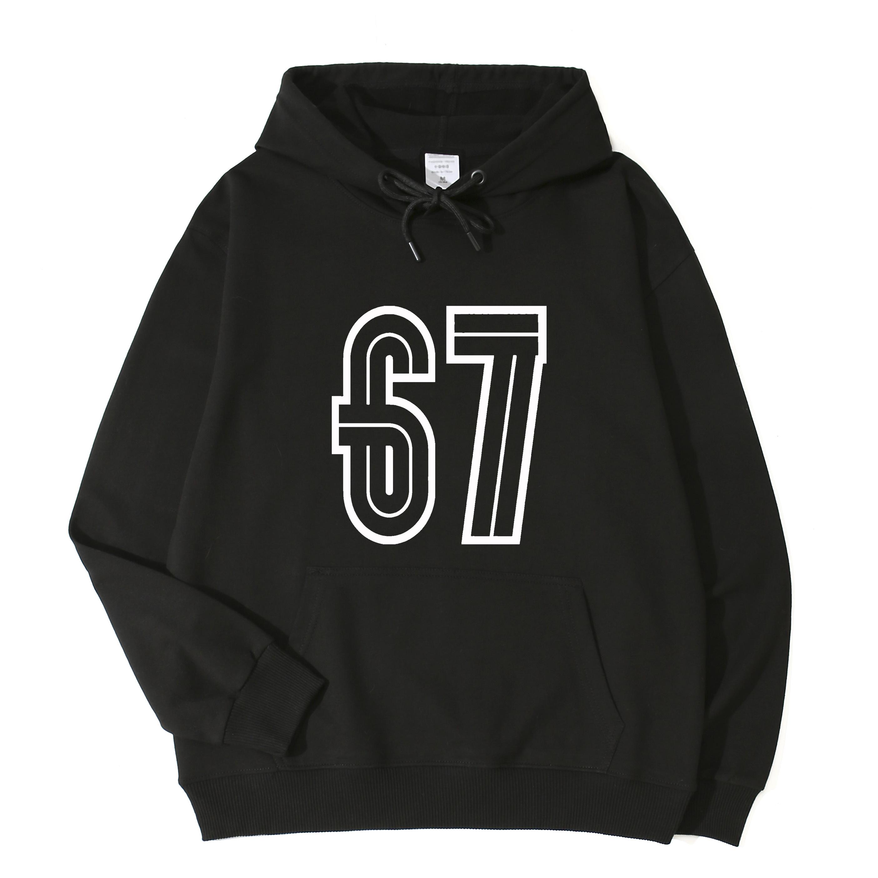 

67 number Basketballfootball ball number customization Hoodie Custom Unisex Women Brand quality Hoodie