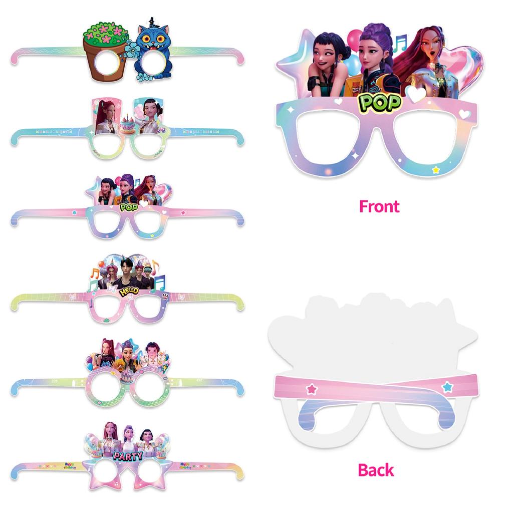 Party Paper Glasses Decoration - Photo Glasses ,Birthday Theme Party Decoration