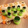 9PCS Stainless Vegetable Cookie Cutter Shapes Set Fruit and Cookie Stamps Mold for Kid Kitchen Toys DIY Baking Tools