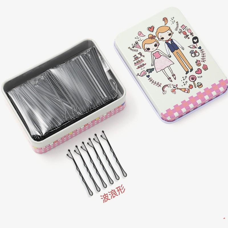 Einzelne schwarze Haarnadel für Pony und Hochsteckfrisuren