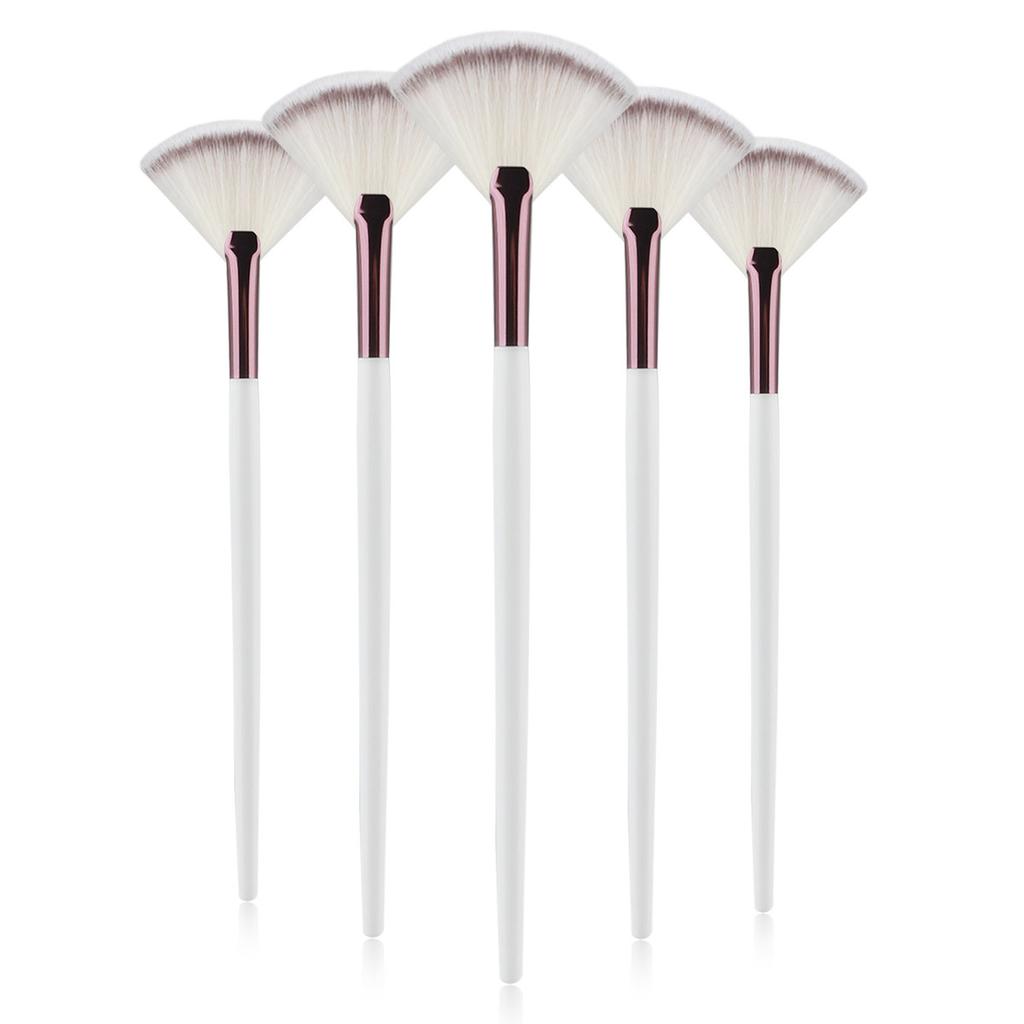 1/3/5/9Pcs Slim Soft Facial Fan Brush,Makeup Cosmetic Multi Use,Mask Brush Makeup Brush Tool Set