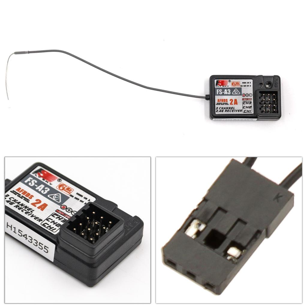 2Pcs Flysky FS A3 AFHDS2A 2.4G 3CH Receiver for GT2E GT2G Transmitter