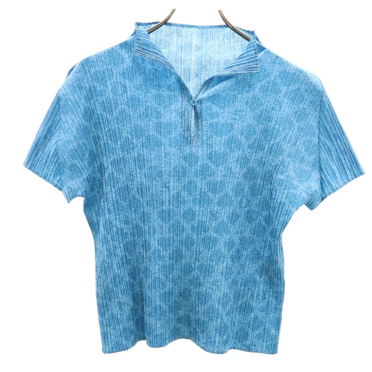 

PLEATS PLEASE сделано в Японии Плиссированный крой с коротким рукавом Иссейми Загар Женщины Б/у