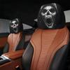 Head Rest Cover For Car Funny Car Seat Full Face Cover 2 Pieces Reusable Automotive Accessories Interior Halloween Decorations