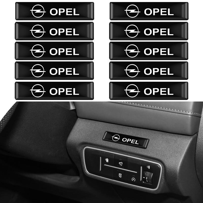 hqevk2 10Pcs Car Styling 3D Epoxy Vinyl Stickers Decals For Opel Insignia Corsa Monza Astra Safari Vauxhall OPC Auto Decorate Accessory