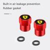 4Pcs Car Wheel Tire Valve Caps Metal Stem Cover For Ferrari Horse SJ F1 Team 488 Roma F8 SF9018121360 F4301575M Auto Accessories JG2