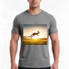 Leap Forward Tshirt Summer Casual Cotton Tee Oversized Streetwear Tops Vintage Graphic Print Loose Fit Short Sleeve