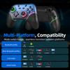 RGB Wireless BT Controller for Nintendo Switch 1/2/OLED Gamepad for Android Phone/PC Hall Effect Joystick with Turbo Function