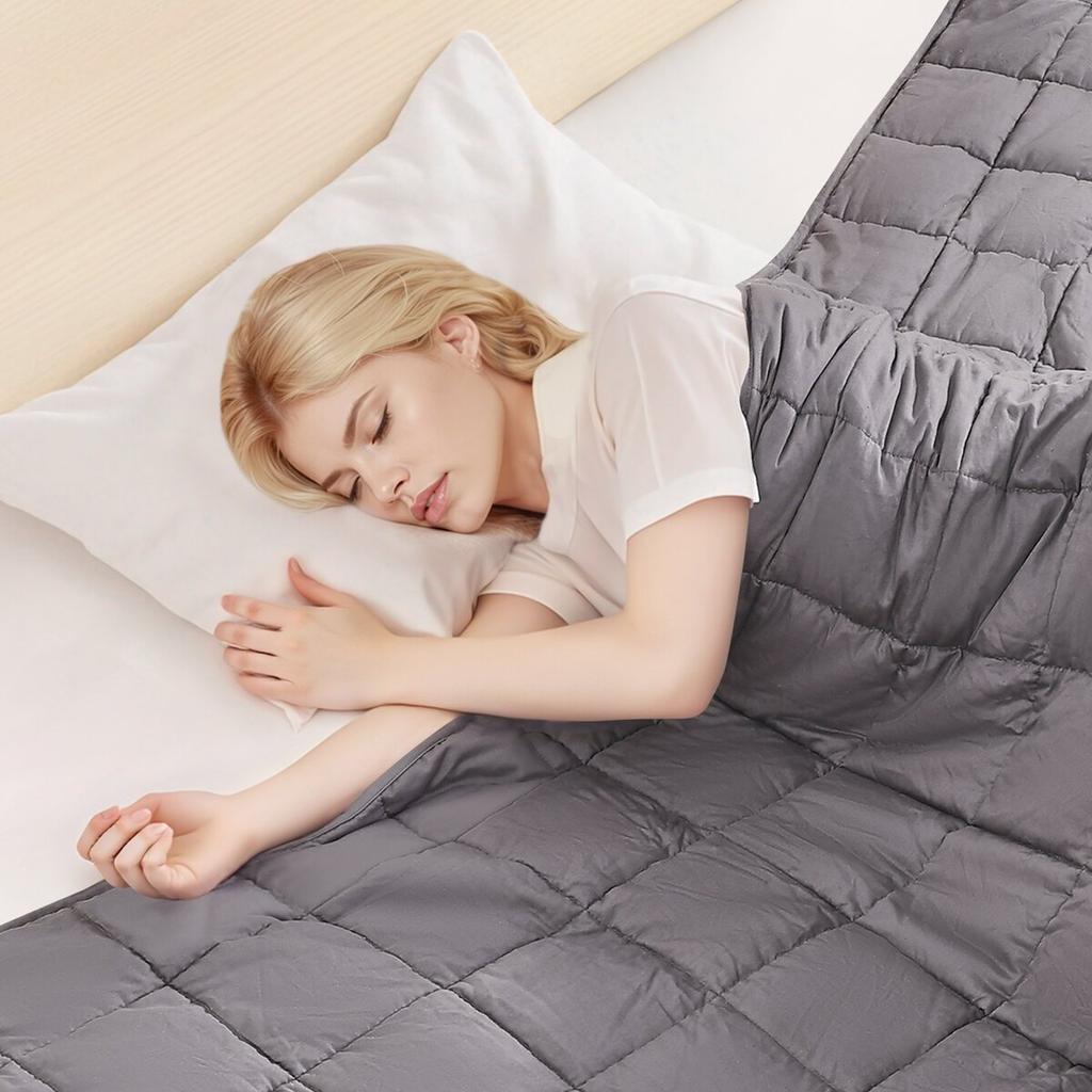 Weighted Blanket 25lb 80 X 87 In King Size Soft 100% Cotton Heavy Blanket