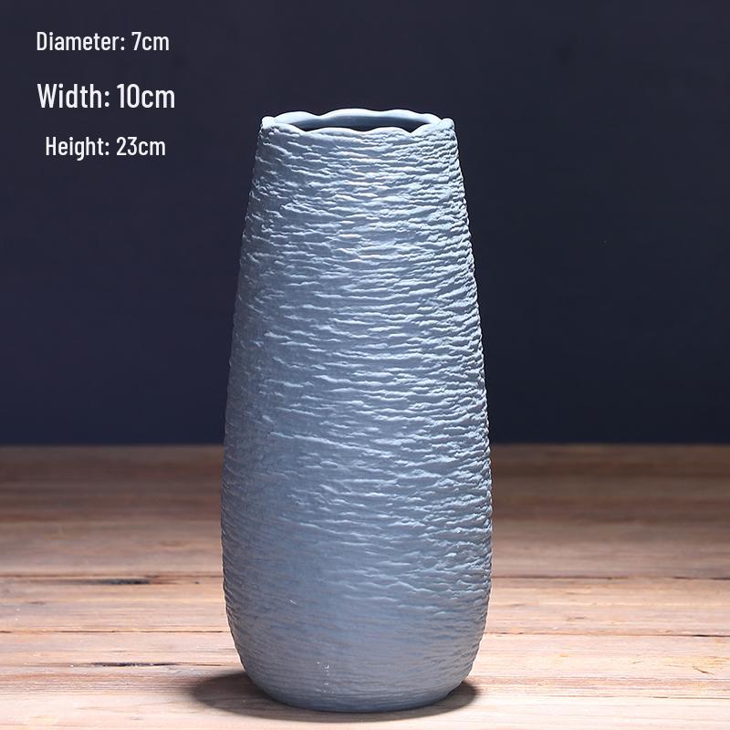 Modern Nordic Ceramic Dried Flower Vase - Minimalist Hydroponic Container for Home Decor