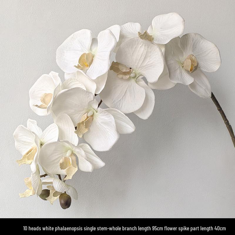 Light Luxury Phalaenopsis Artificial Floral Arrangement for Dining Table Decoration