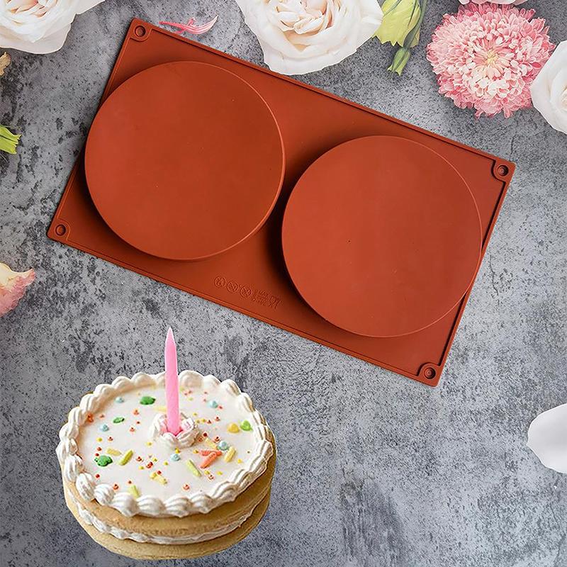 2/3/6 Löcher Runde Silikonform Kuchen Gebäck Backformen Gelee Pudding Seife Form Eis Kuchen Dekoration Werkzeug Scheibe Brotform