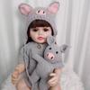 М’яка силіконова лялька Reborn Baby Doll, 55 см, реалістична 22-дюймова реалістична принцеса, дитяче мистецтво Bebe, подарунки на день народження для дітей