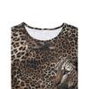 YYFS Women's Fashion Casual Spring Autumn Leopard Print Long Sleeve O-Neck Blouses & Shirts
